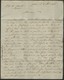 1806 "97 / DINANT" (27*10.5) En Noir S/ Lettre Datée D'Yvoir Et Adressée Pour Beaune (Bourgogne). Voir Description - 1794-1814 (Période Française)