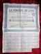 AIX LES BAINS 1926 "LA FONCIERE DE L'EST & LITTORAL"PART DE FONDATEUR AU PORTEUR ACTION/TITRE 500fr FONCIER SCRIPOPHILIE - Andere & Zonder Classificatie