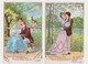 4  Cartes Fantaisie Gaufrées / Couple . Mein Höchstes Ziel - Koppels