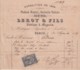 Delcampe - E6322 ENGLAND UK FRANCE REVENUE ILLUSTRATED BUSSINES INVOICES 1870'. - ... - 1799