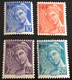 N° 657 A 660  NEUF ** SANS CHARNIÈRE ( LOT:387 ) - 1938-42 Mercure