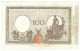 100 LIRE BARBETTI GRANDE B MATRICE LATERALE TESTINA FASCIO 12/04/1927 BB+ - Sonstige