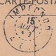 CARTE AEF. DE GAULLE A BRAZZAVILLE. N° 140B LIBRE 24.10.40.  1° AOUT 43 BANGUI. LE 15 CACHET QUE JE NE CONNAIS PAS   / 5 - Lettres & Documents