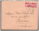 Gandon N° 968 En Paire Sur Lettre De TOURS Pour VERVIERS ( BELGIQUE ) Du 13.1.54. - Covers & Documents