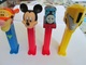 PEZ, FOUR DISPENSERS, MICKEY MOUSE, TRAIN,  LION, TRANSFORMERS - Pez