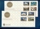 UGANDA FDC 2 First Day Covers With 8 Stamp Set Aga Khan 50th Anniversary Coronation 2008 - Uganda (1962-...)