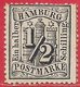 Hambourg N°13 0,5s Noir 1864-65 (*) - Hambourg