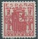 ESPAGNE SPANIEN ESPAÑA 1936 ESCUDO ESPAÑA GRANADA 3 COLOR VARIETY GREEN MNH ED 801 MI 750 SG ND1 SC 615 YV 563 - Neufs