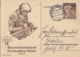 WW2 WINTER RELIEF FUND, WOMAN WORKING, PC STATIONERY, ENTIER POSTAL, 1939, GERMANY - Briefe U. Dokumente