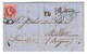 ESPAGNE SPAIN - LETTRE COVER De BARCELONA Pour MILLAU FRANCE FRANCIA CACHET LA JUNQUERA 1862 PD - Cartas & Documentos