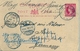 1904 NATAL , TARJETA ENTERO POSTAL CIRCULADA A STETTIN , REDIRIGIDA A KAVELSTORF , TRÁNSITO DE DURBAN - Natal (1857-1909)