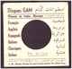 Maroc. Couverture De Disque 45 Tours. Publicité Disques GAM Casablanca. Etat Moyen. - Reclame