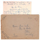 1945 - LETTRE En FM Avec CROIX DE LORRAINE FRANCHISE MILITAIRE POSTÉE " EN PLEINE MER OCÉAN INDIEN " SP 70850 WW2 - Guerra Del 1939-45