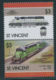 ST.VINCENT 1986 Lokomotiven $3 Postfr. ZD ABART: MISSING COLOUR - St.Vincent (1979-...)