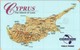 CYPRUS - Cosmophone, World Map (2nd Issue), CN Down Right, 3 £, 2004, Used - Cyprus