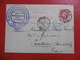 BELGIQUE LEOPOLD ENTIER POSTAL 1884 CACHET GOSSELIES PONTOISE PARIS ETRANGER BOULONNERIES VORMANS - Postkarten 1871-1909