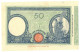 50 LIRE BARBETTI GRANDE L MATRICE LATERALE TESTINA FASCIO 08/09/1926 SPL+ - Sonstige