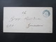 AD Braunschweig 1861 Markenloser Brief Mit Blauem Stempel K2 Braunschweig Nach Gandersheim Ra 2 Blau Als Ak Stempel - Braunschweig