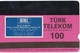 TURQUIE Carte Magnétique Alcatel    Serel Yillarca Beraber Kardelen-orkide Lavabo  100unités De 04.1997 - Turquie