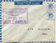 HONG KONG LETTRE PAR AVION AVEC CACHET "RE-OPENING OF THE LINE HONGKONG-HAIPHONG-HANOI 10 TH MAY 1948 BY AIR FRANCE" - Covers & Documents