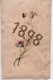 Carte De Voeux/Brins De Centaurées Avec Papillon Volant / 1898   CVE153 - Décoration De Noël