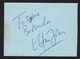 Autographe Original Dédicace Elton John Sur Carte De Visite  Ancien Restaurant Le Blue Bar Palais Des Festivals Cannes - Other & Unclassified