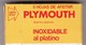 PLYMOUTH. PAQUETE 5 HOJAS INDUSTRIA ARGENTINA- CIRCA 1940'S. RAZOR BLADE LAME DE RAISOR HOJA DE AFEITAR - BLEUP - Scheermesjes