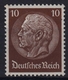 D. Reich 518 Y **, 10 (Pf) Hindenburg Mit Wz Y, Geprüft - Abarten & Kuriositäten