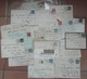 Lot De 24 Enveloppes & Cartes à Destination Des U.S.A. / Affr. Sage - Semeuse - Pasteur - 1877-1920: Période Semi Moderne
