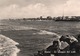 RIMINI-LA SPIAGGIA DAL MOLO-REAL PHOTO-VIAGGIATA 1965  -F.G - Rimini