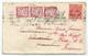 TAXE 40C ROSE BANDE DE 3 NICE 1928 LETTRE COVER AUSTRALIA  1 1/2C SOLO TO  MAURITIUS REEXPEDIEE A NICE FRANCE - 1859-1959 Lettres & Documents