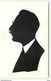 N°7664 - Carte Fantaisie - Silhouette - Homme Avec Moustache - Silhouettes