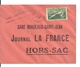 Lettre Hors Sac / Journal La France / Gare Bordeaux St Jean Avec Timbre Jeux Olympiques 1924 - Covers & Documents