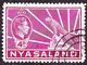 NYASALAND 1938 KGVI 4d Bright Magenta SG135 FU - Nyasaland (1907-1953)