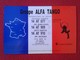 POSTAL TYPE POST CARD QSL RADIOAFICIONADOS RADIO AMATEUR GRUPPO ALFA TANGO ITALIA DIVISION FRANCE FRANCIA FLAG MAPA MAP - Otros & Sin Clasificación