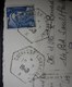 Cuirassé Lorraine 1948 Poste Navale , Cachet Hexagonal Tireté Sur Carte Postale De Cannes - Seepost