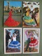 LOT 52 CPSM/CPM THEME SCENES - TYPES - FOLKLORE - 5 - 99 Cartes