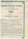 Titre Ancien - TRAMWAYS ET ELECTRICITE EN RUSSIE SOCIETE FONDEE EN 1911 - Titre De 1923 - Chemin De Fer & Tramway