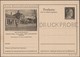 Delcampe - Allemagne 1942. 3 Entiers Postaux Touristiques Perforés Druckmuster, Spécimen. Maladies De L'estomac, Intestin, Diabète - Kuurwezen