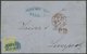 BREMEN 9a BRIEF, 1865, 5 Sgr. Gelbgrün, Blauer R2 BREMEN BAHNHOF Auf Dekorativem Brief Nach Liverpool, Leichte Bedarfssp - Brême