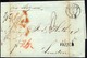 HAMBURG - GRENZÜBERGANGSSTEMPEL 1843, FRANCO, Schwarzer L1 Auf Brief Von DANZIG (K2) Via Belgium Nach London, L1 FRANCO, - Precursores