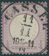 Dt. Reich 16 O, 1872, 1/4 Gr. Grauviolett, Idealer TuT-K1 CASSEL, Kabinett, Fotobefund Sommer - Used Stamps