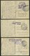 FELDPOST I.WK 1915/17, 7 Feldpostkarten Aus Dem Baltikum, Mit Verschiedenen Stempeln Aus Militärischen Gründen Verzögert - Usati