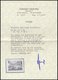 MAKEDONIEN 7IX BrfStk, 1944, 20 Auf 7 L. Schwarzblau Mit Abart Offenes O In Makedonia, Prachtbriefstück, Gepr. Brunel Un - Occupazione 1938 – 45