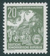 DDR 413XII **, 1954, 20 Pf. Schwärzlichgrünoliv, Wz. 2XII, Postfrisch, Pracht, Kurzbefund König, Mi. 130.- - Autres & Non Classés