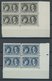 LUXEMBURG 182-86 VB **, 1927, Philatelistische Ausstellung In Unteren Rechten Eckrandviererblocks, Postfrisch, Pracht, M - Officials