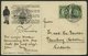 NORWEGEN 78 BRIEF, 1924, Fram - Karte, Von POLHAVET Nach Flensburg, Eckbug, Feinst - Used Stamps