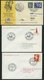 NORWEGEN 1957-75, 5 Verschiedene SAS-Flugpostbelege, Pracht - Used Stamps