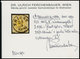 ÖSTERREICH BIS 1867 1Yd O, 1854, 1 Kr. Kadmiumgelb, Maschinenpapier, Type III, K1 TRIEST Abends, Pracht, Fotobefund Dr.  - Used Stamps