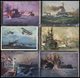 Delcampe - ALTE POSTKARTEN - SCHIFFE KAISERL. MARINE BIS 1918 Der Deutsche Seekrieg Und Schlachtszenen, Interessante Sammlung Von 7 - Warships